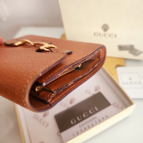 GUCCI Vintage Horsebit Compact Wallet - Picture 4 of 8